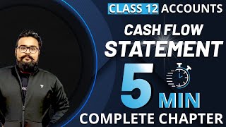 🔥 CASH FLOW STATEMENT 5 minutes Complete Chapter one Shot Accounts Adda [upl. by Dahl]