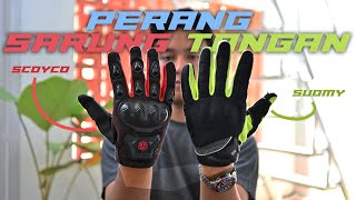 Review Sarung Tangan Scoyco  Suomy  Probiker [upl. by Yllut]