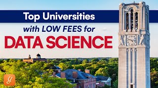 5 Universities With Low Fees amp High ROI For MS in Data Science  Masters in USA  Fall 2024 [upl. by Saxet]