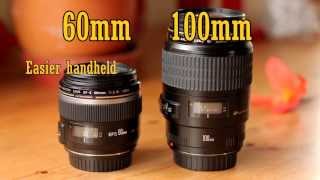 Canon EFS 60mm f28 USM Macro Lens Review with samples [upl. by Llevram633]