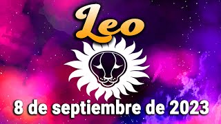 💚𝐓𝐮 𝐯𝐢𝐜𝐭𝐨𝐫𝐢𝐚 𝐬𝐞𝐫𝐚 𝐭𝐮 𝐟𝐞𝐥𝐢𝐜𝐢𝐝𝐚𝐝 🍀 Leo♌ 8 de Septiembre de 2023 Horóscopo de hoyTarot [upl. by Nannaihr]