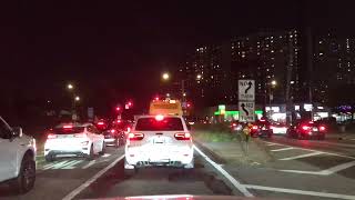 WWG NY Westchester Yonkers trip to Bronx Baychester via Hutchinson River Pkwy at night 20240919 [upl. by Llertnod642]