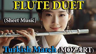 quotTurkish Marchquot Rondo alla Turca for FLUTE DUET Sheet Music [upl. by Leur]