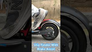 Ulip Fender With Brake Assist scooter escooter fender xiaomiscooter brake scooteringshorts [upl. by Notaek]