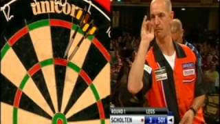 Matchplay 2008  Rd 1  Matt Clark v Roland Scholten pt 5 [upl. by Atnovart]