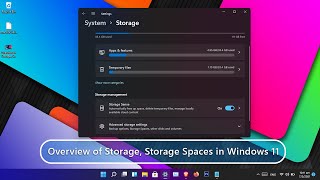 Overview of Storage Storage Spaces in Windows 11 24H2 [upl. by Yeniar436]