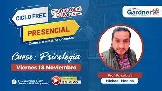 ✅CICLO FREE UNT 2023 II  PSICOLOGÍA  Prof Michael Medina [upl. by Oreves]