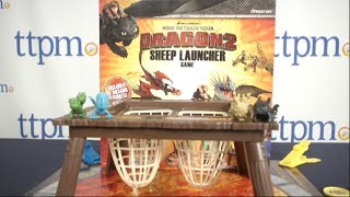 How to Train Your Dragon 2 Sheep Launcher Game from Pressman Toy [upl. by Yelrebma]