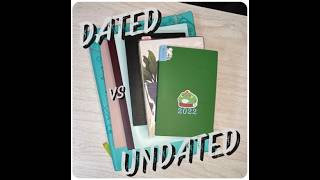 Dated vs Undated Planners Which to pick [upl. by Roshelle376]