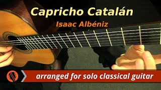 Capricho Catalán op 165 no 5 from España for solo guitar  Isaac Albéniz [upl. by Ahseetal525]