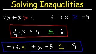 How To Solve Linear Inequalities Basic Introduction Algebra [upl. by Jessey]