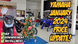 January 2024 Yamaha Motorcycle Updated Price All Units Downpayment Cash Installment Langga Gail [upl. by Tannie]