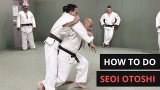 How to do Seoi Otoshi in Judo  BJJ [upl. by Aihsemat699]