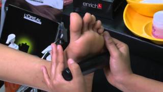 Foot Spa With Stones  Foot Masage Treatment  Cure Dry Damaged Feet [upl. by Eednarb]