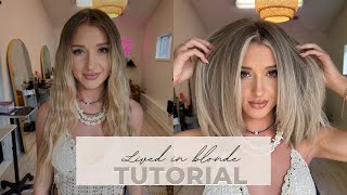 LIVED IN BLONDE HAIR COLOR Tutorial for Hairstylists [upl. by Kyle119]