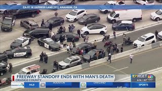 SoCal freeway standoff ends with suspects death [upl. by Kired314]