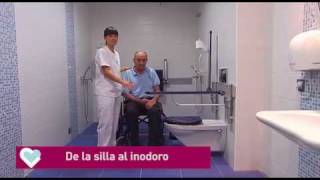 Trasferencias De la silla al inodoro Hospital Aita Menni [upl. by Kirven]