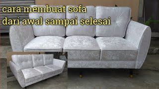 cara membuat sofa  cara bikin sofa minimalis sendiri  membuat sofa retro [upl. by Admana42]