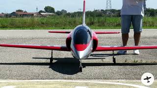 NEW ITALIAN RC SPORT JET ZEFIRO 3m DEMO FLIGHT  Flight 1 [upl. by Urion406]