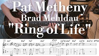 Pat Metheny  Brad Mehldau quotRing of Lifequot TAB譜  Jazz Guitar [upl. by Tini]