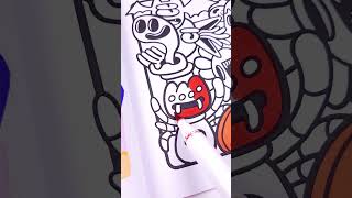 🌈Color with me in our Spooky Doodles Coloring Book coloringart coloringpages art asmrcoloring [upl. by Arny]