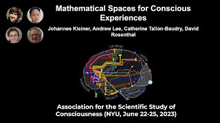 Symposium Mathematical Spaces for Conscious Experiences  ASSC26 [upl. by Nocam]