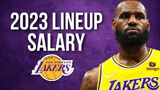 Los Angeles Lakers NEW amp UPDATED ROSTER SALARY 20222023 [upl. by Suivatnad]