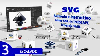 Inkscape  SVG animado e interactivo con SMIL escalado [upl. by Nauqed]