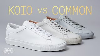 Koio vs Common Projects  CUT IN HALF  The Real Difference [upl. by Ynoyrb]