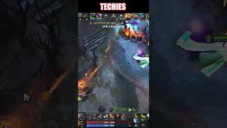 Techies is Broken🔥Instant 1800 Golds in 32 Second dota2 shorts Rampage [upl. by Pihc]