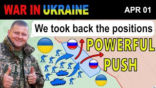 01 Apr NICE Ukrainians Conduct a SUCCESSFUL COUNTERATTACK  War in Ukraine [upl. by Pears742]