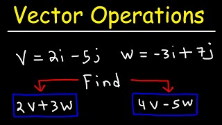 Vector Operations  Adding and Subtracting Vectors [upl. by Enirolf]