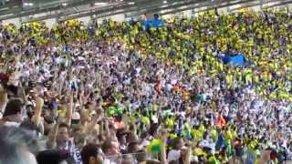 Third and fourth German goals celebration in the stadium in a single quick shot [upl. by Lladnarc938]