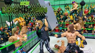 ELIMINATION CAGE MATCH BULLET CLUB VS ELITE WWE ACTION FIGURE MATCH [upl. by Rehpitsirhc8]