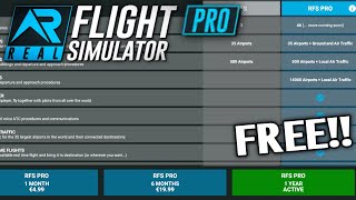 How to get RFS PRO for FREE WORKING 🔥🔥 RFS Real Flight Simulator April fools [upl. by Melmon566]