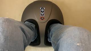 MARNUR Shiatsu Foot Massager with Kneading and Heat Sounds No Talking [upl. by Ardehs]