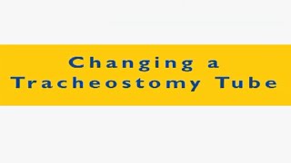 Changing a Tracheostomy Tube [upl. by Aitnis]