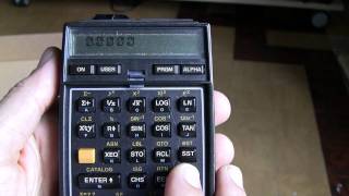 HP 41C Scientific Calculator with 3 Memory Modules and an IR Module [upl. by Ainotna61]