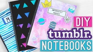 DIY Notebooks for Back to School  DIY Back to School Supplies [upl. by Trask440]