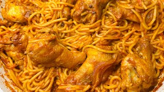 Special spaghetti recipe  smoky spaghetti jollof Valentine’s Day recipe  Best spaghetti recipe [upl. by Cressler]