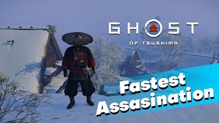 RED SAMURAI  Fastest Assasination PC Gameplay  Ghost of Tsushima [upl. by Fogarty]