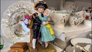 Antiques UK 🇬🇧 Vintage Porcelain Figurines in the SHOP [upl. by Eilyr]