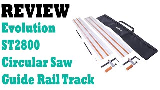 Review Evolution ST2800 1400mm Circular Saw Guide Rail Track  2 Pack [upl. by Ahseinat916]