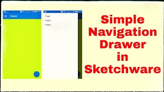 Simple Navigation drawer in Sketchware [upl. by Semaj]