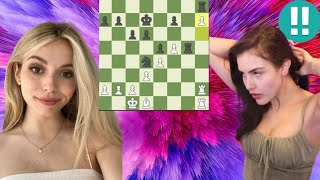 Perfect chess game  Alexandra Botez vs Anna Cramling [upl. by Norraf417]