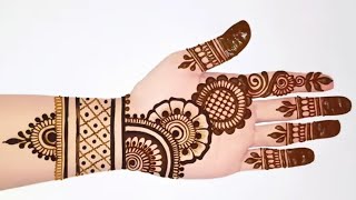 Stylish Simple Mehndi design for hands Easy Mehandi ka design Mehandi Mehndi designsHenna मेंहदी [upl. by Leemaj406]