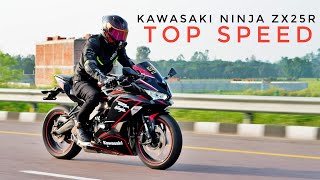 Kawasaki Ninja Zx25R  Top Speed [upl. by Airda765]