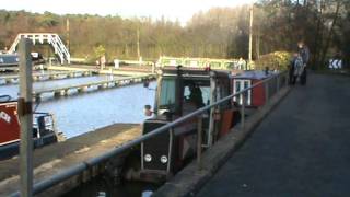 Blacking a Narrowboat 1  Hauling out a Narrowboat [upl. by Latouche]