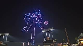 Drone show at Dodger Stadium [upl. by Helve]