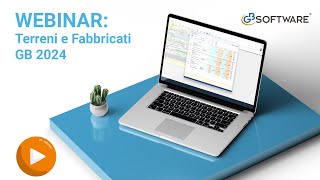 Webinar operativo Terreni e Fabbricati GB 2024 – GBsoftware [upl. by Ahsiram]